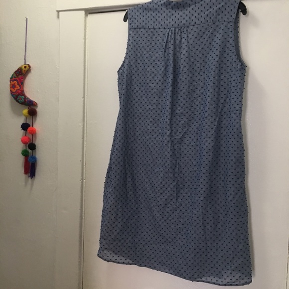 SBJ Austin Swiss dots chambray dress M/L - Picture 5 of 8